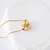 3Pcs Minimalist European-style Stainless Steel Irregular Polished Heart Pendant Necklaces for Women YJ1640-2