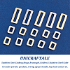 48Pcs 4 Style 201 Stainless Steel Linking Rings STAS-UN0040-26-4