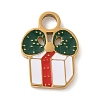 Christmas Themes 304 Stainless Steel Enamel Charms STAS-K312-04G-G-1
