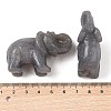 Dyed & Heated Natural Blue Aventurine Carved Elephant Decorations DJEW-M013-01A-3