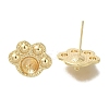 Brass Stud Earring Findings KK-K388-09G-1
