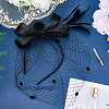 Gauze Mesh Veil Cloth with Aligator Hair Clip AJEW-WH20018-97A-4
