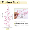 Polyester Flower Embroider Thread Iron on/Sew On Patches PATC-WH20017-19J-2