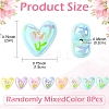 8Pcs 8 Colors UV Platings Acrylic Beads MACR-YW0004-29-3