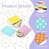 20Pcs 10 Styles Striped & Polka Dot Kraft Paper Bags CARB-YW0001-01-3
