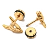 Ion Plating(IP) 304 Stainless Steel Stud Earrings EJEW-Z034-14G-2
