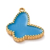 Ion Plating(IP) 304 Stainless Steel Enamel Pendants STAS-A102-01G-02-2