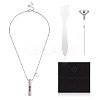 1Pc Word 304 Stainless Steel Column Urn Ashes Necklace DIY-TA0010-07E-2