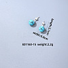 Handmade Fashion Gemstone Stainless Steel Bead Earrings Accessories for Autumn/Winter VH6205-12-1
