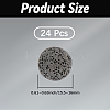24Pcs Unwaxed Natural Lava Rock Beads G-PA0002-12A-2