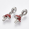 Alloy European Dangle Charms X-MPDL-T004-17P-2