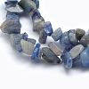 Dyed & Heated Natural Blue Aventurine Beads Strands G-P332-15-2