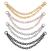 8Pcs 4 Colors Stainless Steel Cartilage Earrings with Double Dangle Chains AJEW-ME0001-50-1