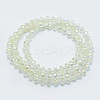 Electroplate Glass Beads Strands EGLA-G026-2
