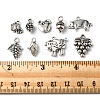 54Pcs 9 Style Tibetan Style Alloy Fruit Charms TIBEP-FS0001-11-5