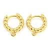 Brass Hoop Earring Findings with Latch Back Closure KK-M286-20G-1