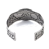 Constellation Alloy Open Cuff Bangles for Women Men BJEW-C064-01AS-05-3