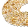 Heated Natural Citrine Beads Strands G-K389-B70-01-3