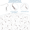 100Pcs 304 Stainless Steel Earring Hooks STAS-UN0053-84-5