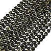 Natural Golden Sheen Obsidian Beads Strands G-C116-A56-02-2