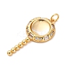 Brass Micro Pave Cubic Zirconia Pendants LS-KK-U076-04G-03-2