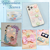 60Pcs 6 Colors Translucent Resin Decoden Cabochons RESI-GA0001-31-6