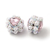 Polymer Clay Rhinestone Beads RGLA-D050-04B-1