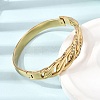 304 Stainless Steel Crystal Rhinestone Twisted Chain Hinged Cuff Bangles for Women SA-CBA61B8-09G-2