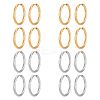 304 Stainless Steel Hoop Earrings EJEW-UN0001-06-1