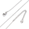 Brass Cable Chain Necklaces NJEW-D302-82P-5