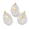 Natural Quartz Crystal Pendants G-B089-01G-02-1