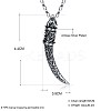 316L Surgical Stainless Steel Pendant Necklaces NJEW-BB29796-6