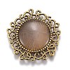 Hollow Retro Plastic Imitation Cat Eye Cabochons LS-KK-Z004-01E-AG-1