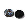 Natural Paua Shell Epoxy Resin Cabochons SSHEL-S279-01A-2