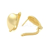 Brass Hoop Earrings Findings KK-B089-38G-2