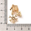Brass Micro Pave Cubic Zirconia Pendants KK-C085-10G-3
