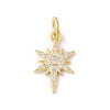 925 Sterling Silver Pave Clear Cubic Zirconia Star Charms STER-K181-01D-G-1