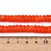 Handmade Millefiori Glass Beads Strands LAMP-T021-28A-02-4