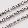 Non-Tarnish 3.28 Feet 304 Stainless Steel Rolo Chains X-CHS-L015-30-1