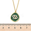 304 Stainless Steel Micro Pave Cubic Zirconia constellation Pendant Necklaces NJEW-R021-01G-04-5