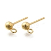 201 Stainless Steel Stud Earring Findings STAS-T031-15G-1