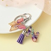 Letter & Butterfly Transparent Epoxy Resin Keychains KEYC-YW00001-7