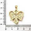 Brass Micro Pave Cubic Zirconia Pendants KK-B128-09G-3