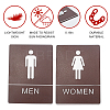 Acrylic Bathroom Sign Stickers DIY-GF0002-48-3