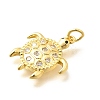Brass Micro Pave Cubic Zirconia Pendants LS-KK-Q040-02A-G-2