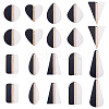 20Pcs 10 Styles Resin & Natural Wood Pendants RESI-TA0004-48-3