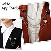 4Pcs 2 Styles Heart Rhinestone Lapel Pins JEWB-CJ0003-34-7