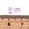 2-Hole Transparent Glass Seed Beads SEED-S023-30B-26-3