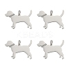 4Pcs 304 Stainless Steel Pendants STAS-FS0002-01A-1