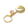 Stainless Steel Hollow Moon Cat Keychains KEYC-JKC00585-01-4